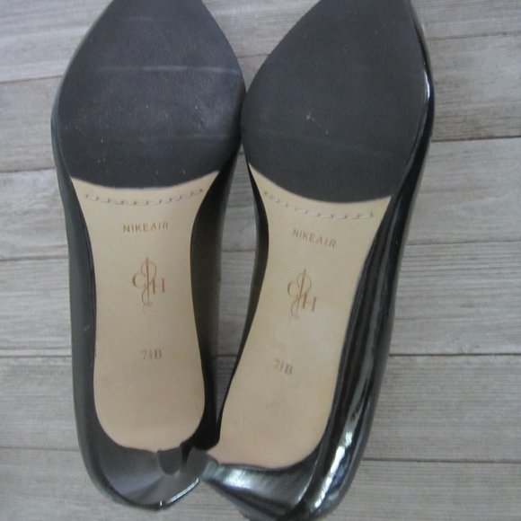cole haan nike air black patent leather pumps